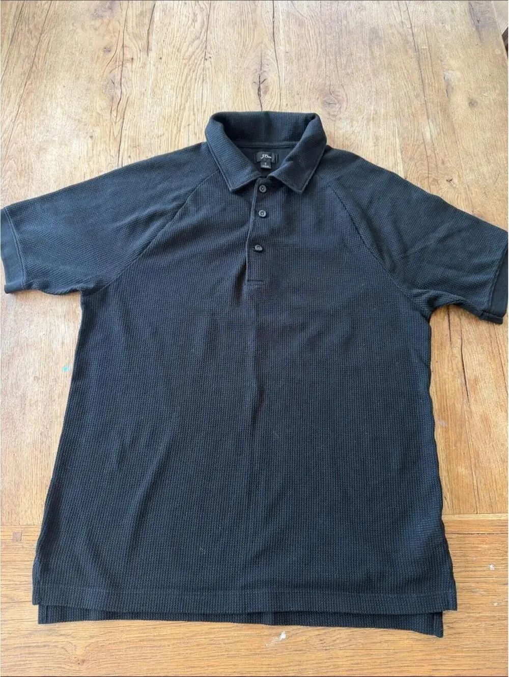 J. Crew black knit polo size small